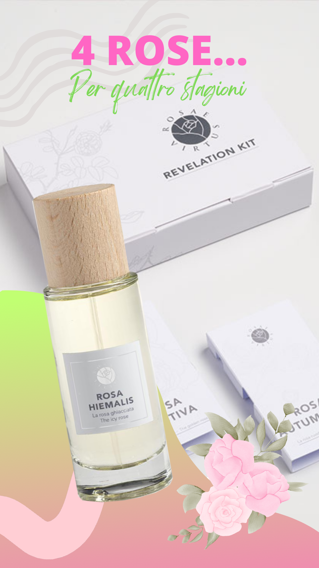 Le 4 fragranze alla rosa di Rosae Virtus